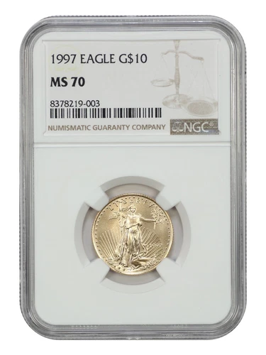 1997 $10 Gold Eagle NGC MS70 - $10 Gold Eagles