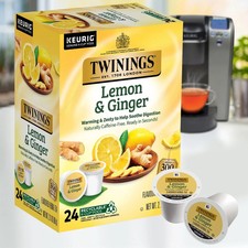 Twinings Lemon & Ginger K-Cup Pods for Keurig...