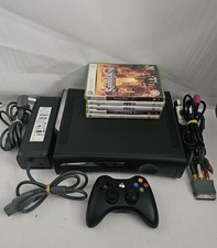Microsoft Xbox 360 120GB Genuine Controller Leads Games Bundle