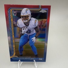 2025 Topps Chrome - Omarion Hampton #324 Red white blue Parallel Rookie Card