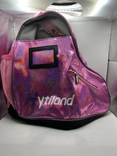 Hytiland Roller Skate/Ice Skate Bag Holographic Pink Waterproof Spacious NEW