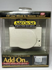 New Power Ease Open Close Blinds Slats Add On Unit No Remote Requires Master Set