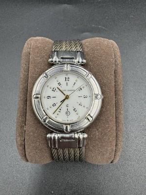 Philippe Charriol Watch Men's Wire Celtic Swiss Made Silver & Gold