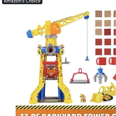 Nickelodeon Rubble & Crew Crane Tower Playset 11pc Bulldozer Figure