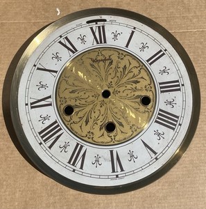 Vintage Herschede Clock Face Roman Numerals 8 1/4”