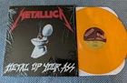 METALLICA - metal up your ass /no life til leather Vinyl LP Orange Import RARE