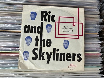 Ric and the Skyliners   She's Gone/Convicted RARE GERMAN BEAT ROCK VINYL 7'' 1965