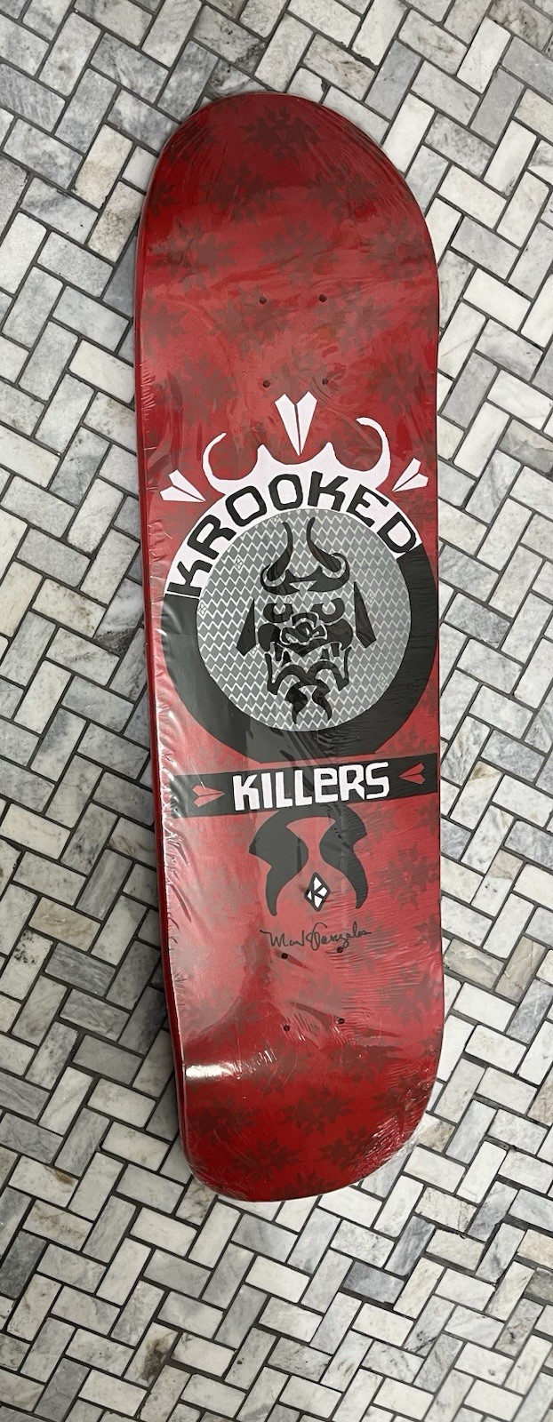 Deck - Red - Krooked Old School Shape