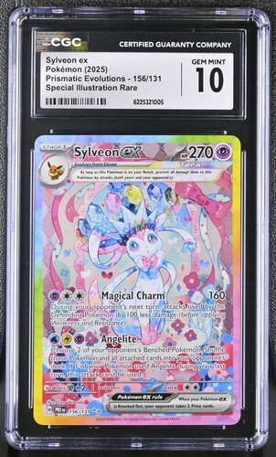 Sylveon Ex 156/131 Prismatic Evolutions CGC Gem Mint 10 Special Illustration