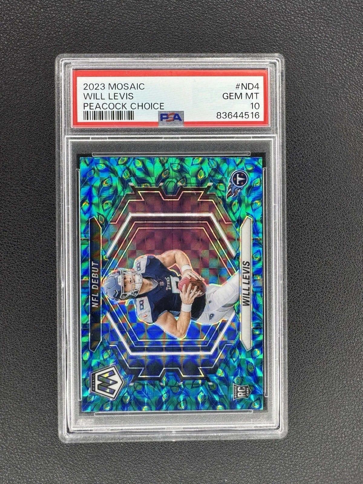 Will Levis Panini Mosaic NFL Debut #ND4 Peacock Choice