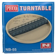 Peco NB-55 N Gauge Turntable Kit Deck Length 151mm Boxed Model Railway 