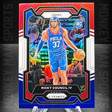 2023-24 Prizm - Ricky Council IV Rookie RC - #294 R/W/B PRIZM 76ERS MINT