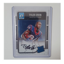 Panini 2016 Donruss Optic Rated Rookie Auto Tyler Ervin #198 /150 Texans