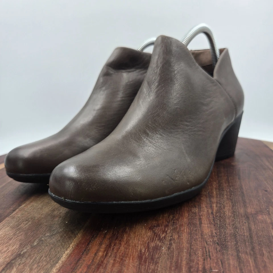 Botas Dansko Raina para mujer 41/10,5 marrón cuero cómodo zueco botines al tobillo Foto 4 de 4