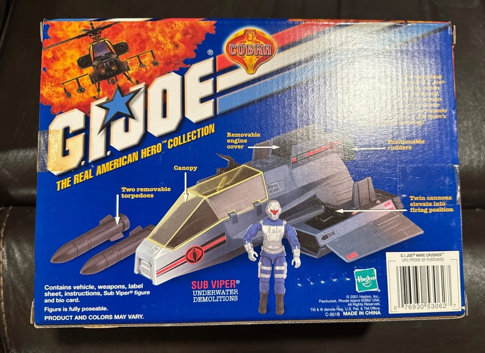 GI Joe 2001 Cobra Wave Crusher W/Figure Collector’s Edition New/Sealed - Image 3 of 4
