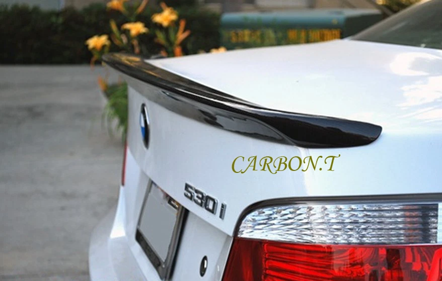 Unpainted A Style Trunk Spoiler Lip Wing Rear 04-10 BMW E60 525i 528i 535i 4D - Imagem 2 de 3