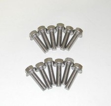 Small Block Ford Sbf Stainless Steel Flange Bolts For Cast Valve Covers New