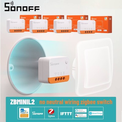 SONOFF ZBMINIL2 Zigbee DIY Smart Switch Module Esp32 No Neutral Wire Required Sm