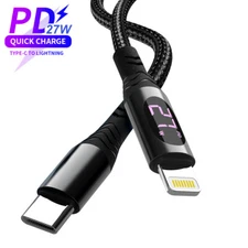 USB-C Cable PD Fast Charging Cord Charger For iPhone 14 13 12 11 XS Pro Max SE 8