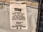 Vintage Levi's 550 Size 8 Short Classic Relaxed Stretch Blue Denim Jeans — photo 8