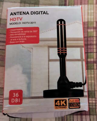 4K/1080P Portable HD TV Antenna Digital HD Aerial for DVB-T2 TV HDTV Wide Range