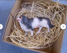 New 3D Dresden Paper Cavalier King Charles Tri-Color Spaniel Dog Ornament Xmas