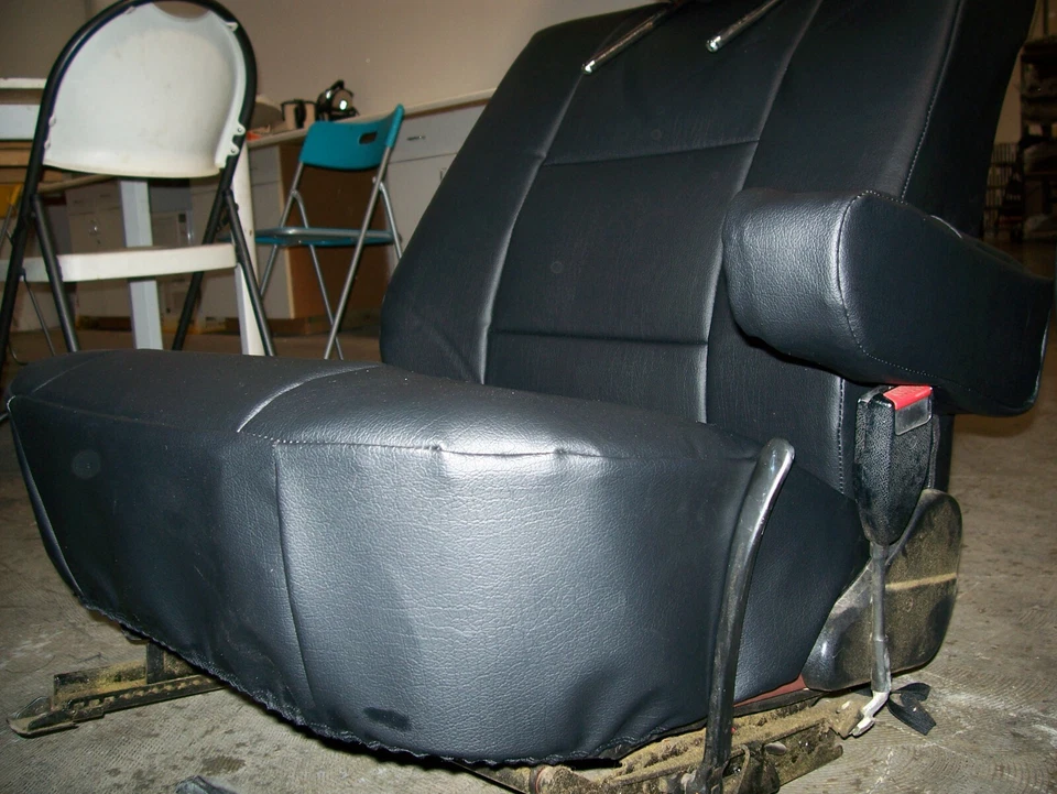 for BMW 5 SERIES E28 1982-88 S.LEATHER CUSTOM FIT 2 FRONT SEAT COVERS 13 COLORS Foto 4 de 4