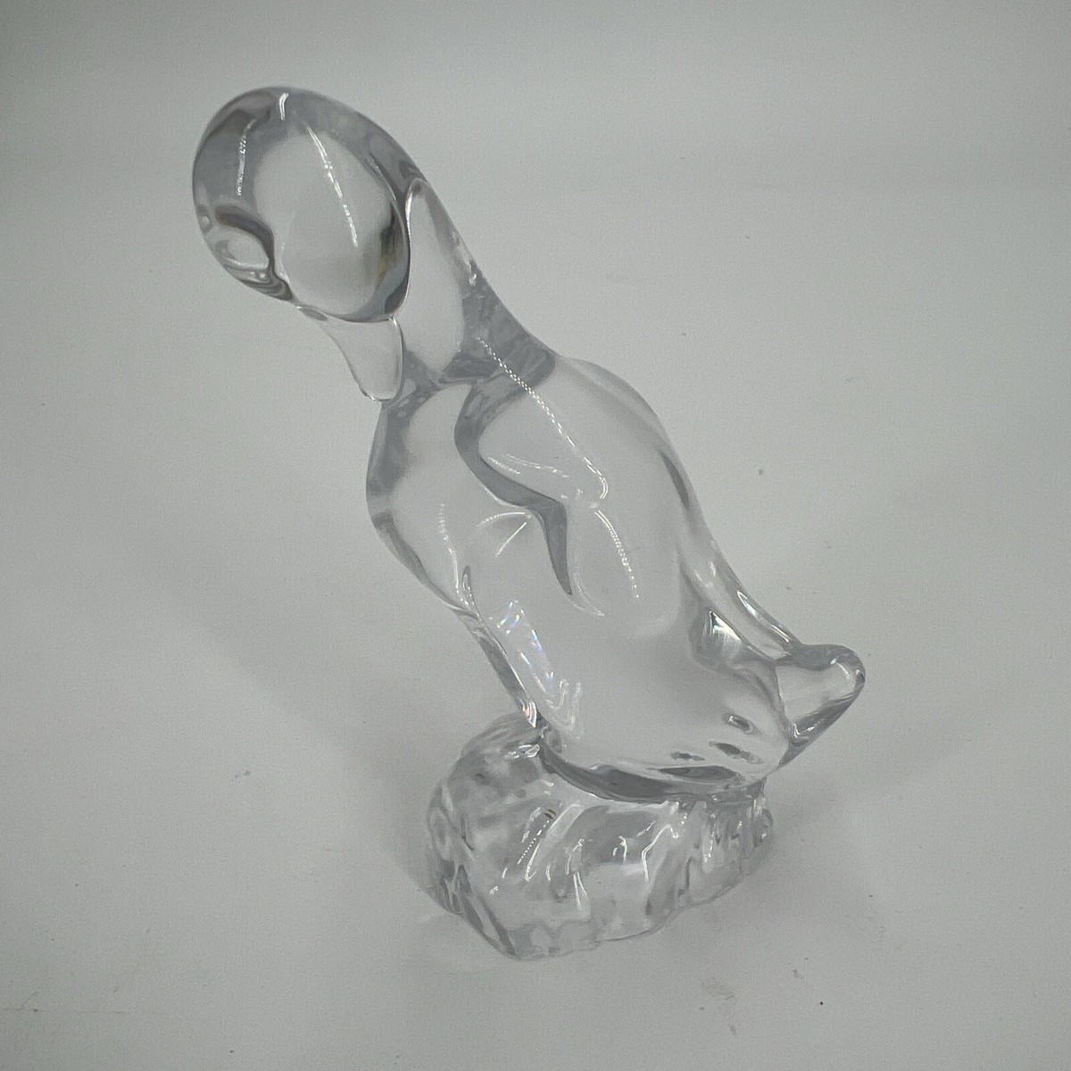 PV09271 Vintage Crystal Daum France DUCK Figurine Paperweight | eBay