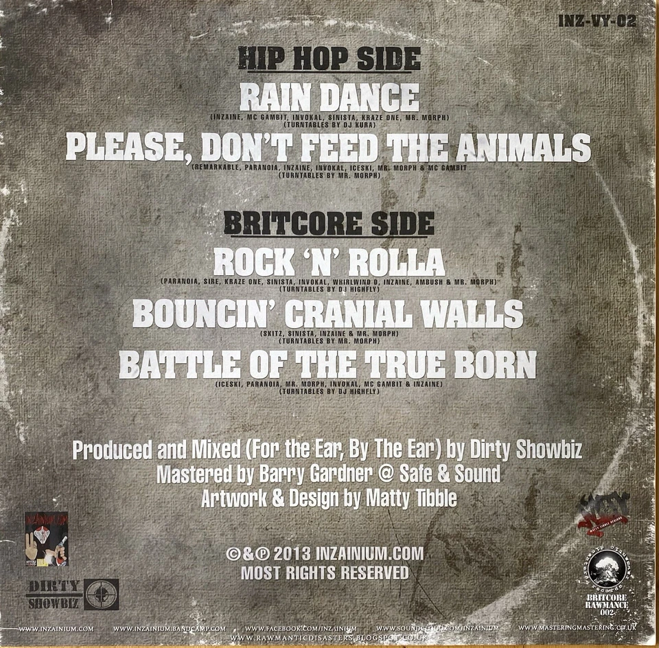 PLANET OF THE FAKES - DON’T FEED THE ANIMALS 12” VINYL GUNSHOT UK HIP HOP CREW Foto 2 de 4