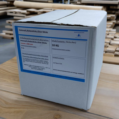 Klebesticks,Heißkleber,Hotmelt,Glue Sticks 11mm x 300 mm. 1 Karton (ca. 10 kg)
