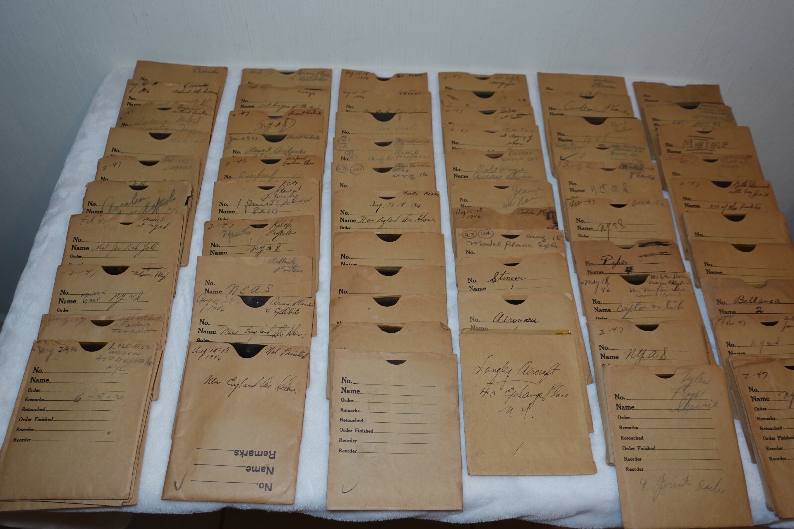 Aviation Military Air Shows Equipment 1940s Huge Photo Negative Collection