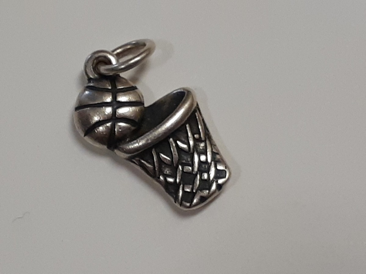 Basketball Hoop Charm Sterling Silver Basketball Hoop Charm Sterling Silver