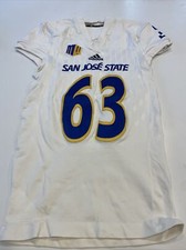 Game Worn Used adidas San Jose State Spartans SJSU Football Jersey XL 3 #63