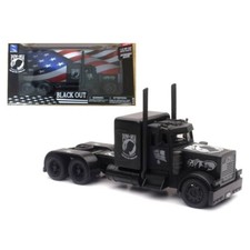 SS-11643 Peterbilt Black Out Truck, Black - New Ray - 1/32 scale Model Replica
