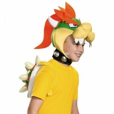 Super Mario Brothers Bowser Child Headpiece Costume Head / Hat Only Nintendo