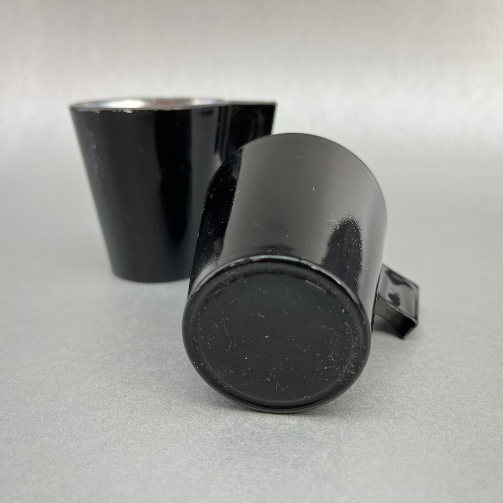Luminarc Arc Flashy Black Glass Pair Of Espresso Cups France Coffee eBay