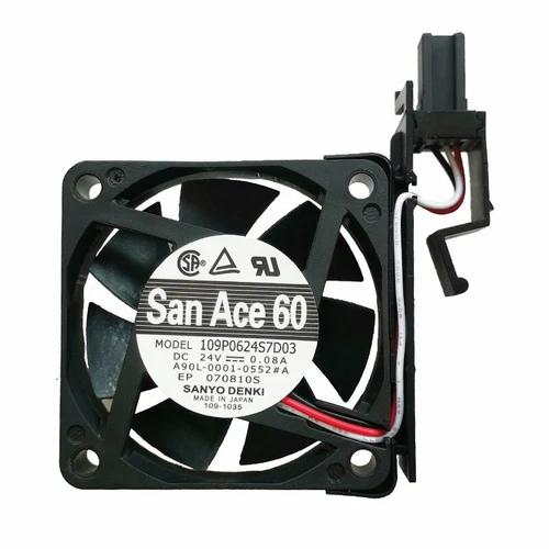 A90L-0001-0552 Fanuc Kühlgebläse 109P0624S7D03 mit Halterung 24V 0.08A - Afbeelding 1 van 1