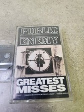 PUBLIC ENEMY GREATEST MISSES Music Cassette Tape Hip Hop Rap Gangsta USA Classic