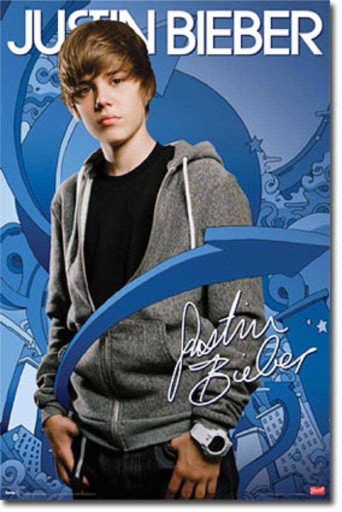 JUSTIN BIEBER POP STAR TEEN IDOL ARROWS POSTER 22x34 NEW FUNKY