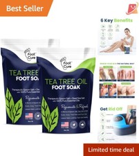 Foot Soak Epsom Salt 2 Pack Tea Tree Oil Fungal Relief  Callus Softener
