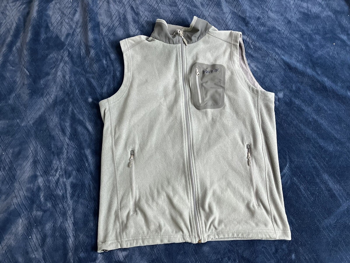 MARMOT VEST Men's Large POLARTEC REACTOR Micro Fleece Full Zip