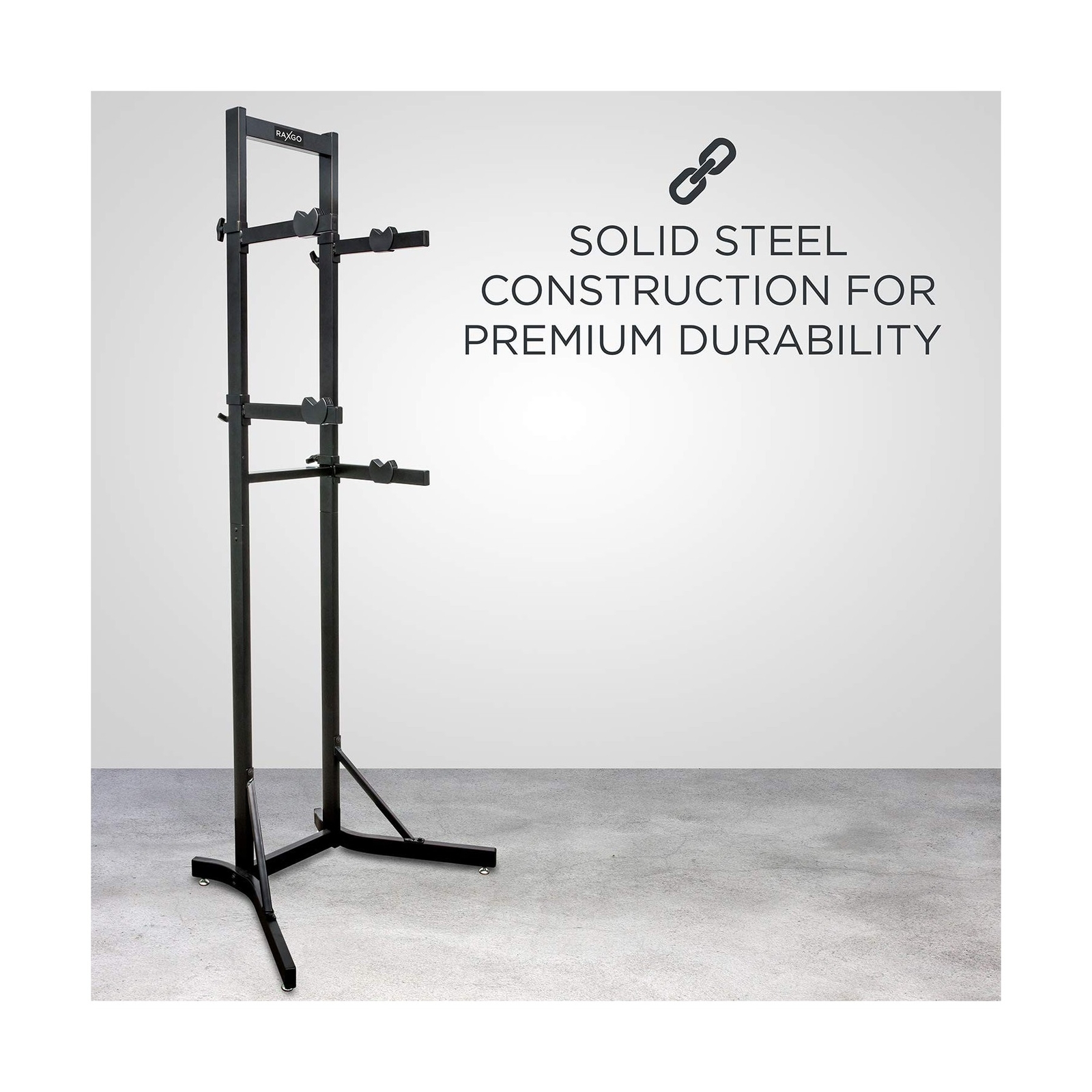 RaxGo Bike Garage Storage Rack, 2 Bicycle Garage Floor Stand, Adjustable, Fre... eBay