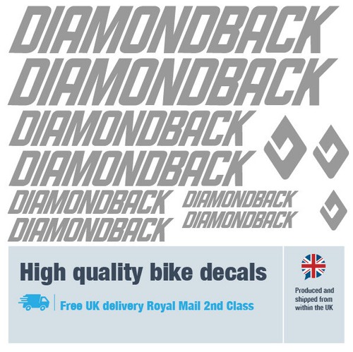Diamondback nuove etichette decalcomanie bici e protezione bici gratuita (confezione 26) - 20 colori - Foto 19 di 30