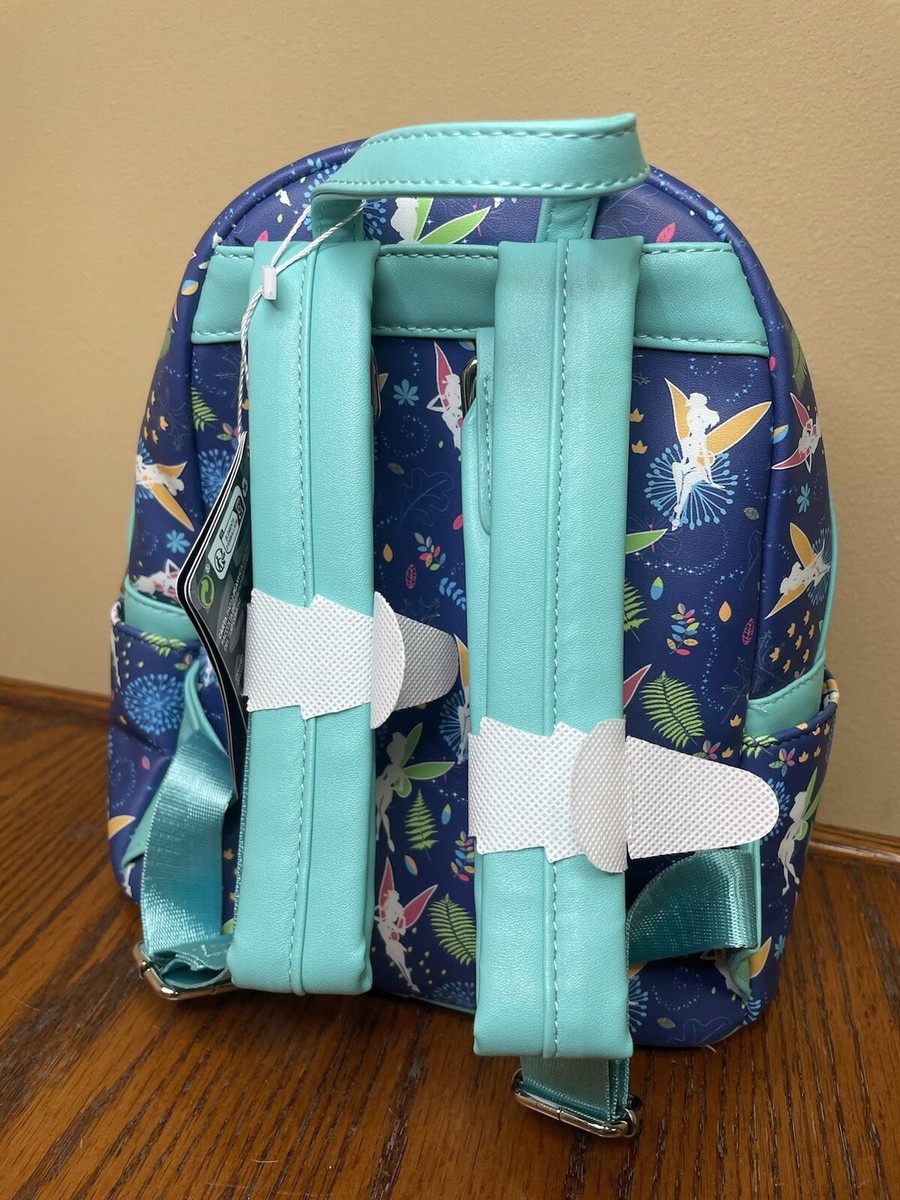 Loungefly Disney Teal Tinkerbell Mini Backpack | eBay display picture 3