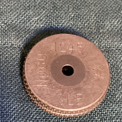 G.L.E. Carbide Plain Bore Ring Gage .1245 Class XX (RT6)