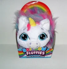 RAINBOW FLUFFIES 12" INCH PLUSH UNHIDE THE RAINBOW INSIDE UNICORN NEW