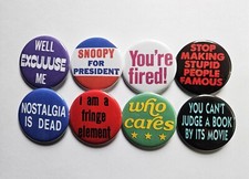 Vintage Reproduction Pinback Buttons Magnets Bottle Openers. Set 22