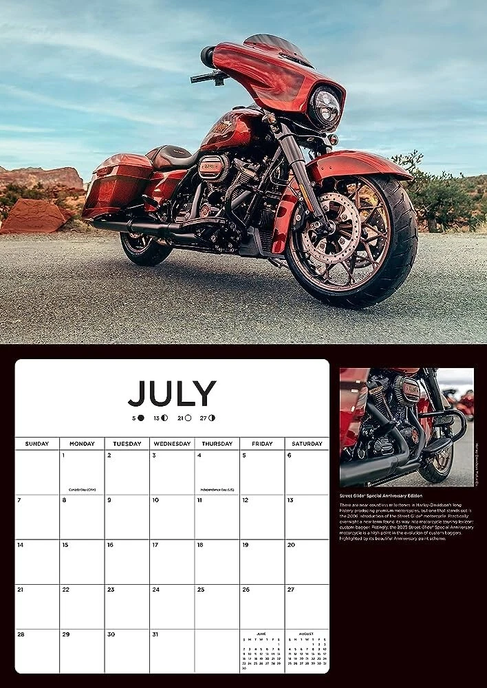 2024 Harley-Davidson Motorcycle Calendar FREE SHIPPING! | eBay