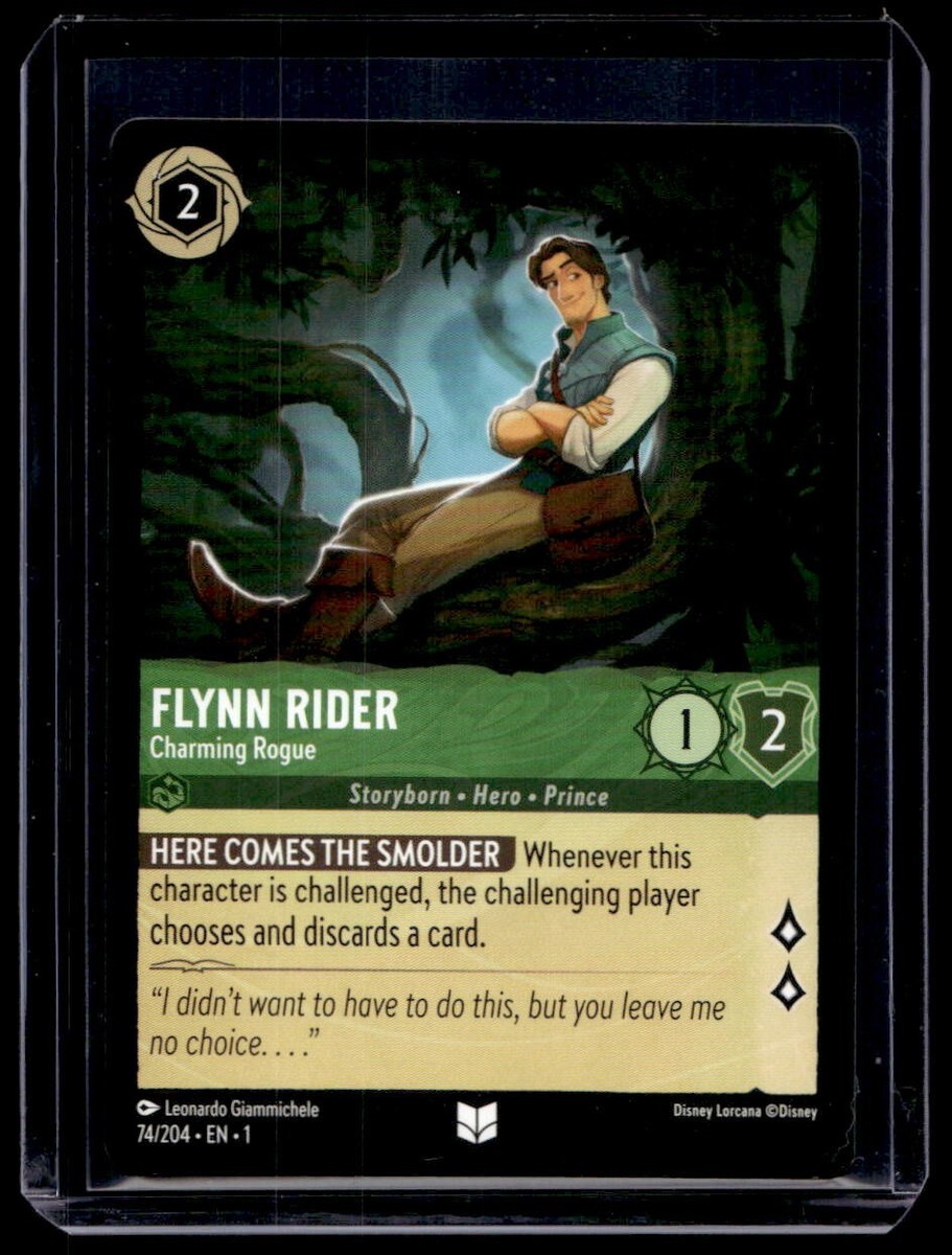 Disney Lorcana The First Chapter Flynn Rider Charming Rogue Non Foil 74/204