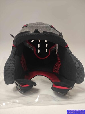 Forro Interior Nolan N90-3 Con Climatización - Color Negro Y Rojo, Para Mayor Comodidad En El Casco
